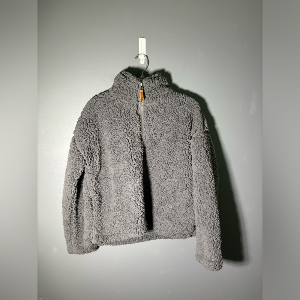 Thread & Supply 1/4 Zip Sherpa Pullover Womens Size Small